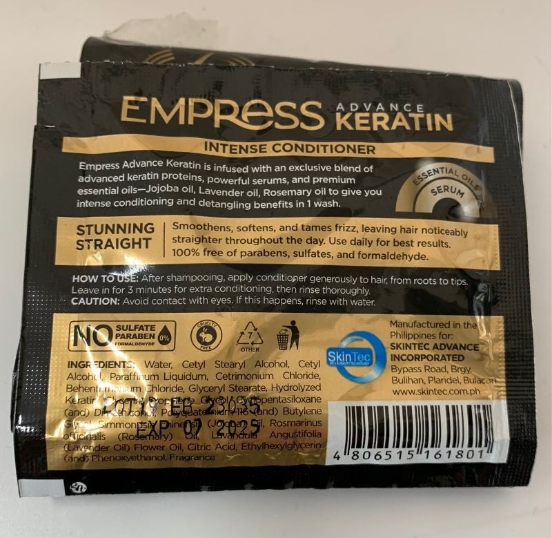 Après-shampoing à la kératine Empress Advance, 12 ml GRATUIT