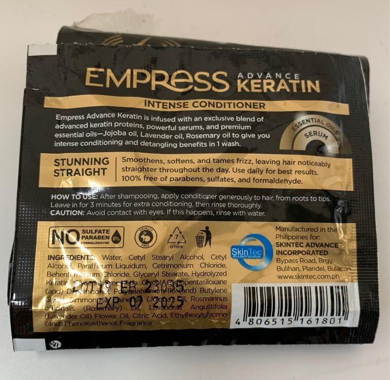 Après-shampoing à la kératine Empress Advance, 6 x 12 ml