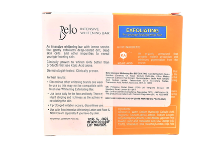 Savon exfoliant blanchissant intensif Belo 2x 65gr