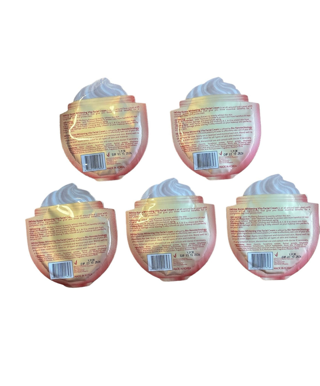 Crème visage éclaircissante White Korea Vita