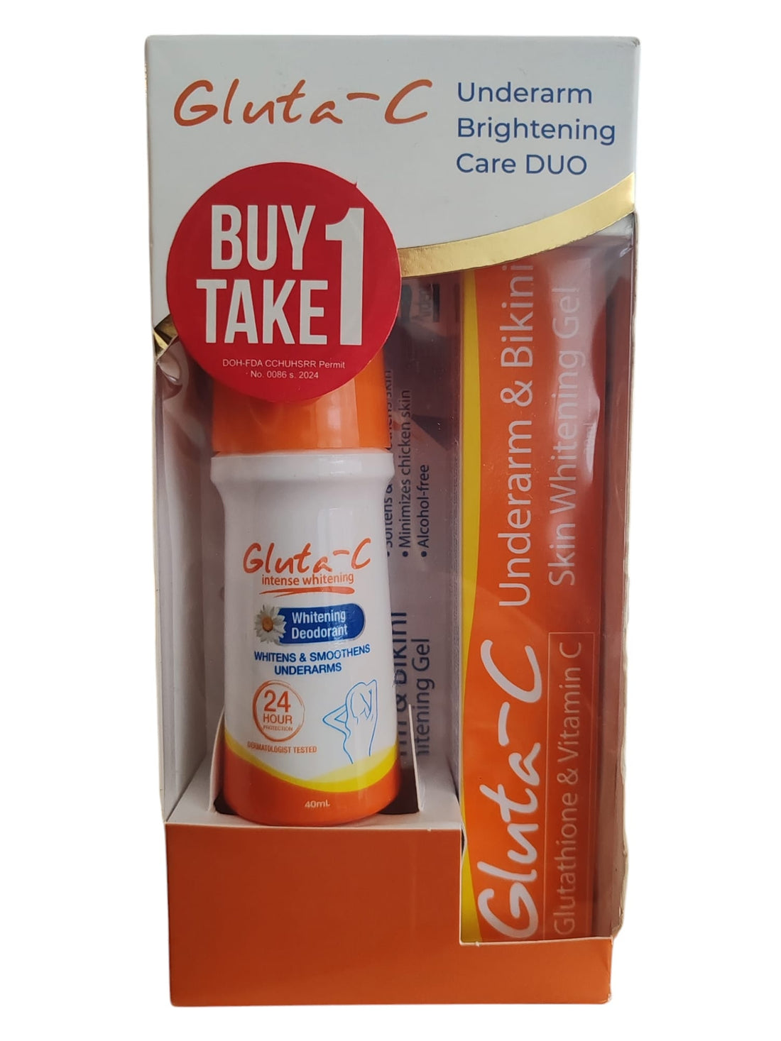Pack économique Gluta C pour les aisselles avec déodorant GRATUIT