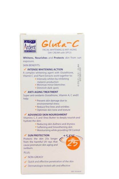 Crème Visage Gluta-C SPF25 30gr