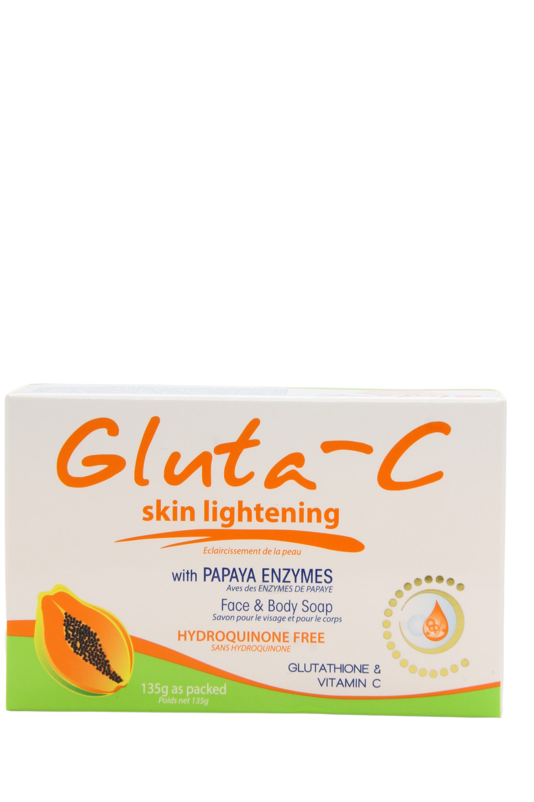 Savon éclaircissant à la papaye Gluta-C 135 g