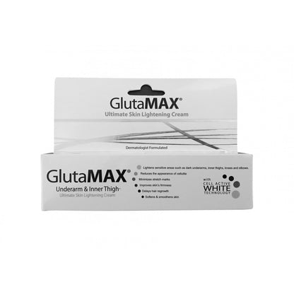 GlutaMAX Skin Lightening Underarm Cream – 30 g – Verhelderende &amp; Verzachtende Okselcrème – Helpt Donkere Vlekken te Verminderen, Egaliseert de Huidtint &amp; Houdt de Huid Zacht en Fris – Voor Stralende &amp; Gezonde Oksels