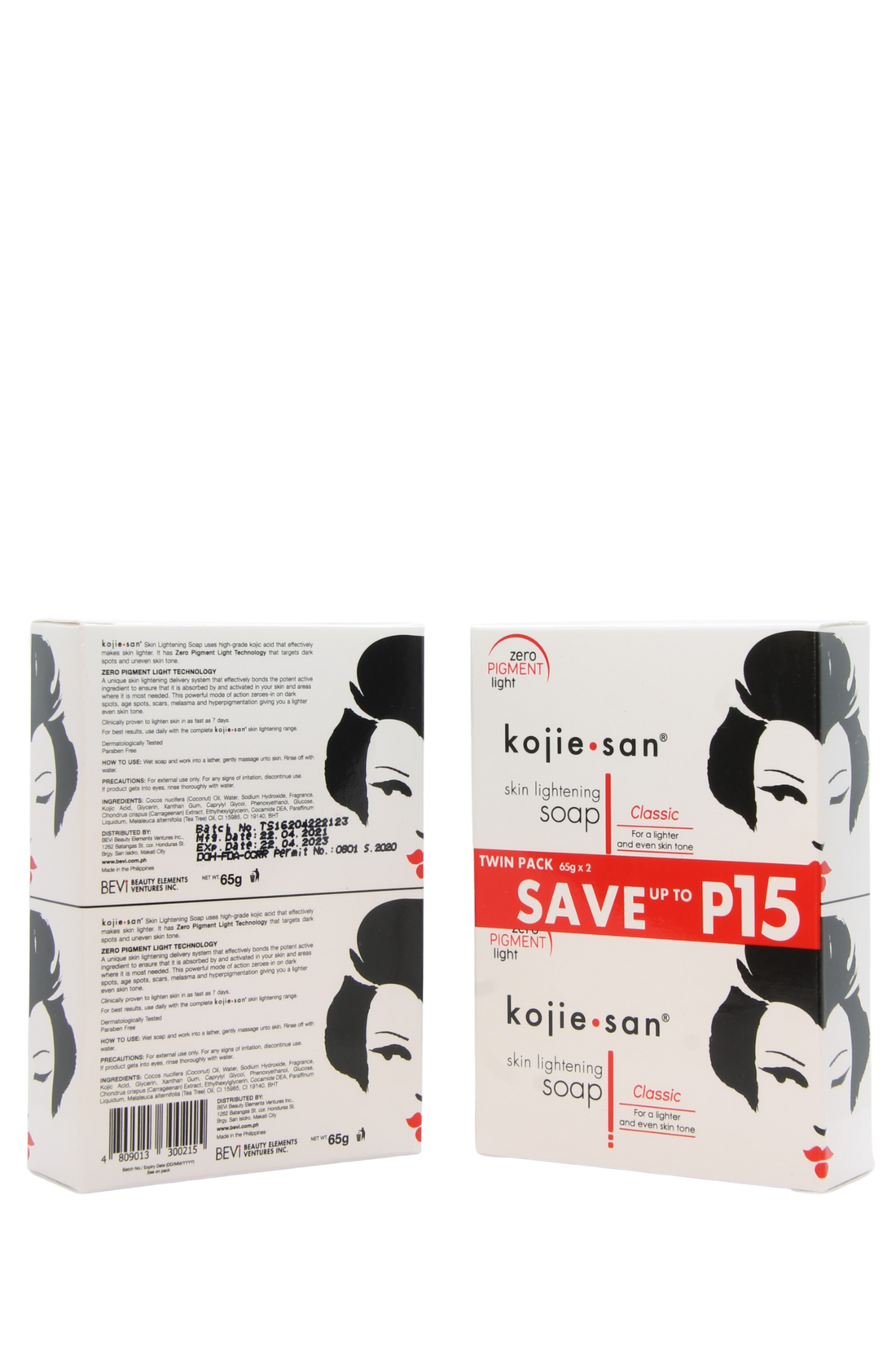 Pack économique Kojie San éclaircissant pour la peau, grand format