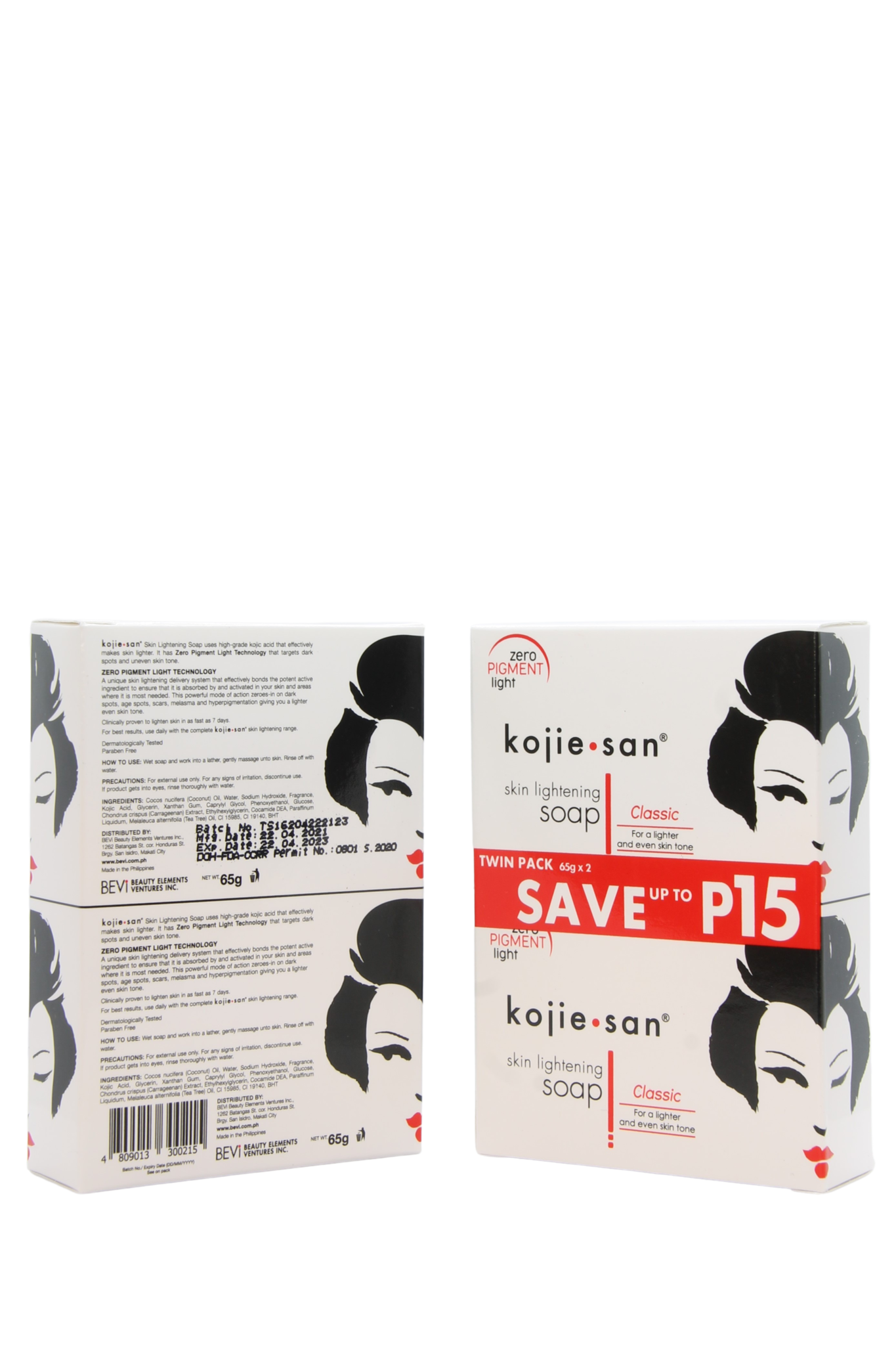 Pack économique Kojie San éclaircissant pour la peau, grand format