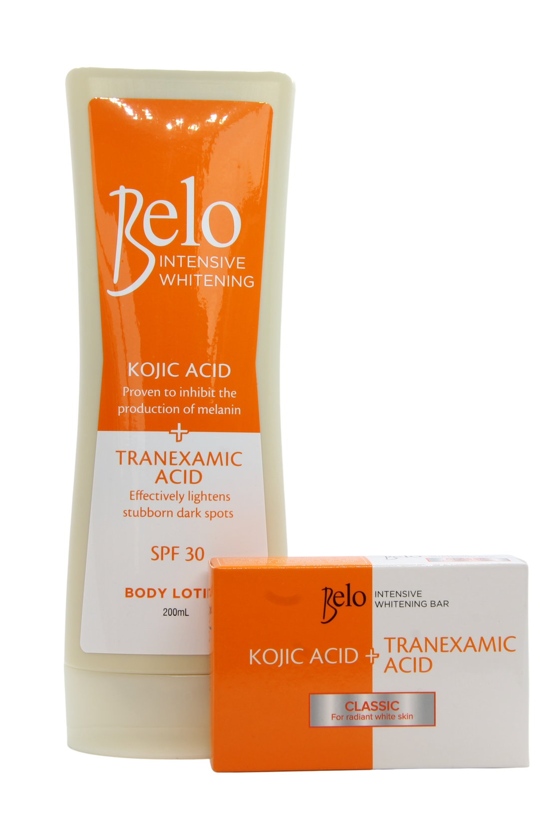 Belo Advantage package lait corporel 200 ml + savon 65 gr