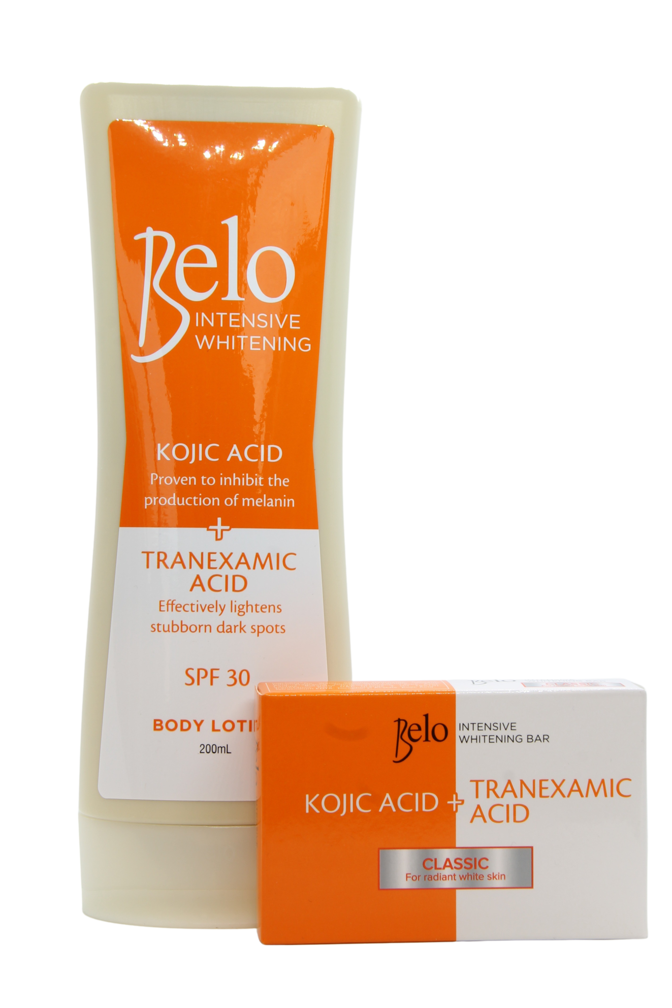 Belo Advantage package lait corporel 200 ml + savon 65 gr