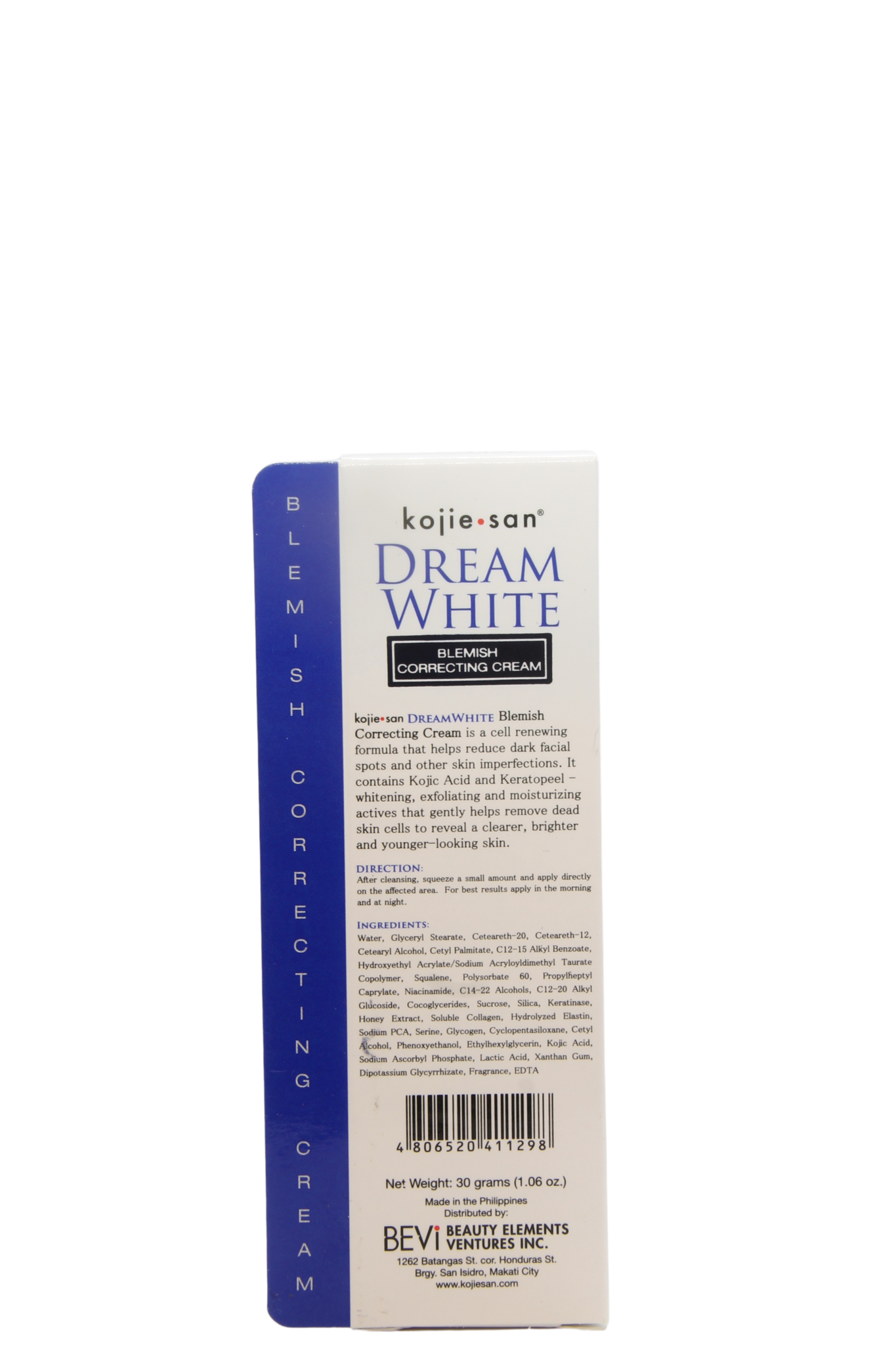 Crème correctrice anti-imperfections Kojie San Dream White 30 g