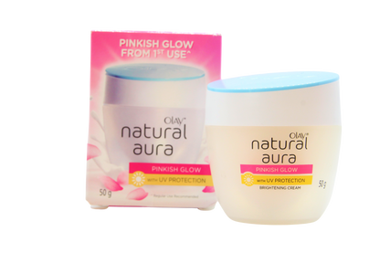 Crème éclat rosé Olay Natural Aura avec protection UV,