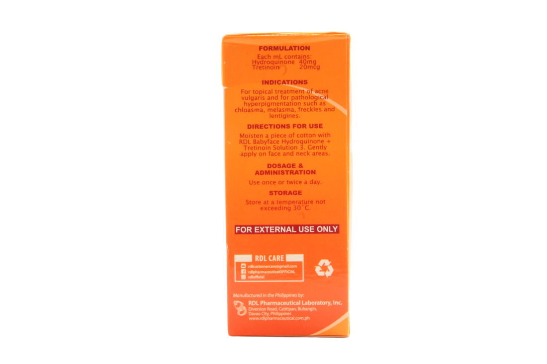 RDL anti acne en anti pigment Babyface oplossing nr. 2
