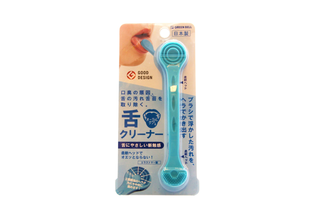 Gratte-langue bleu Green Bell