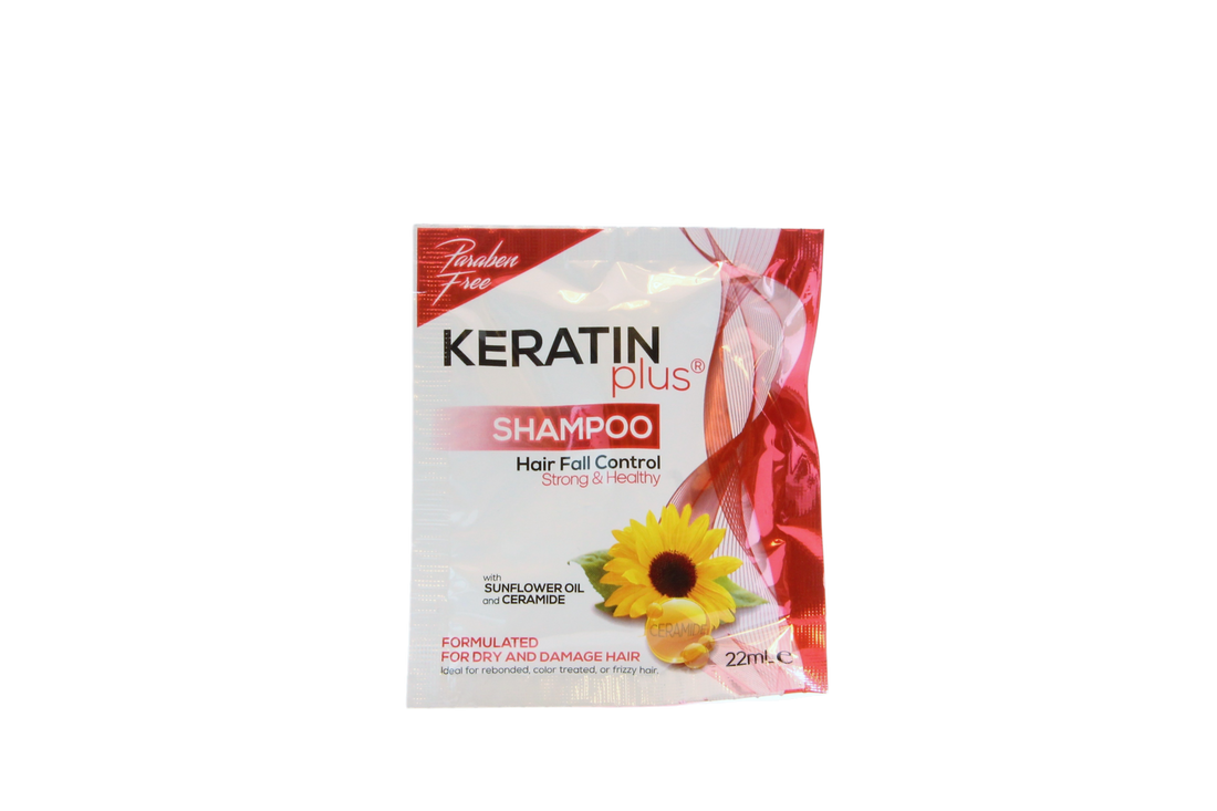 Shampooing Keratin Plus pour des cheveux plus forts, 6 x 22 ml