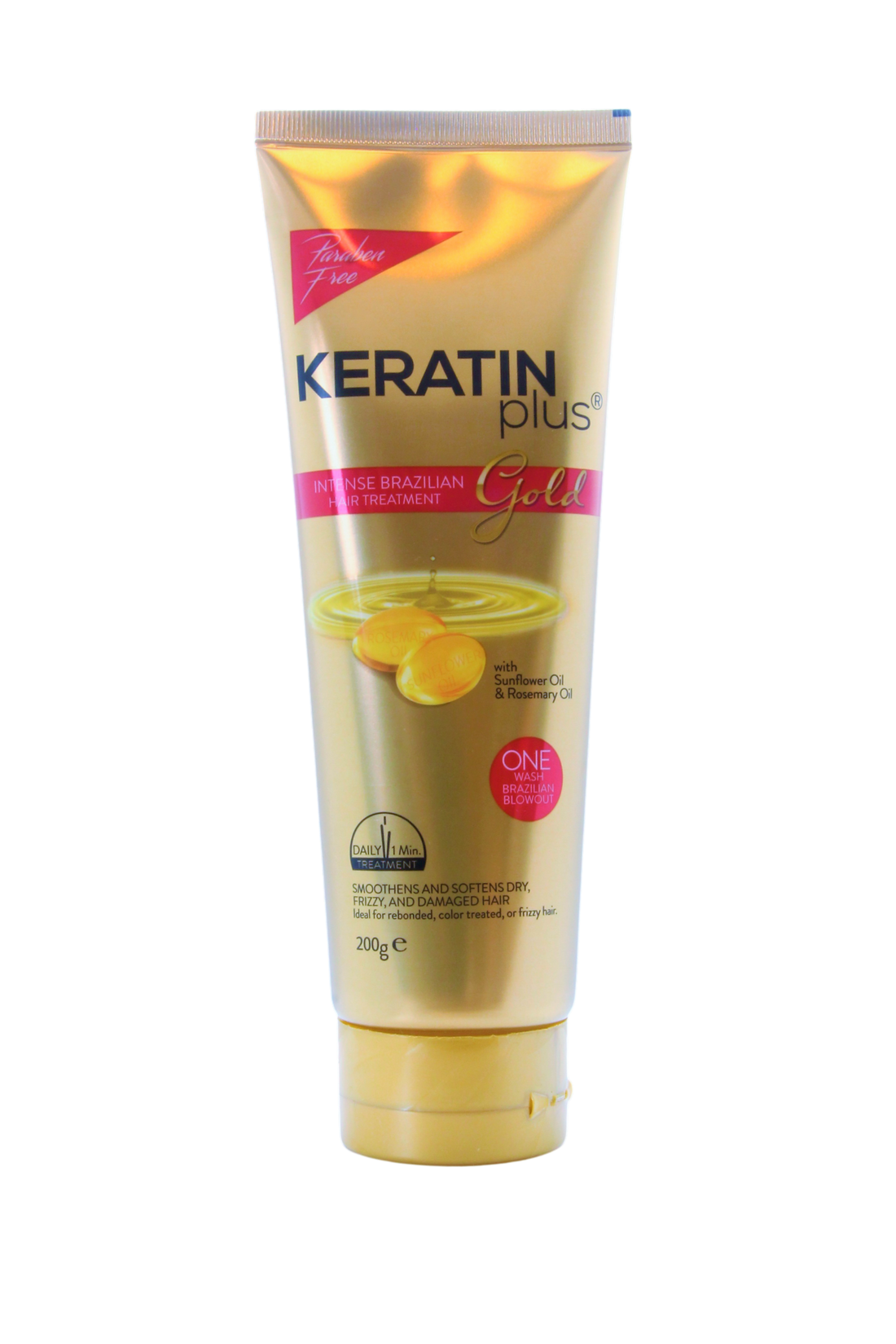 Traitement capillaire brésilien intense Keratin Plus, 200 grammes