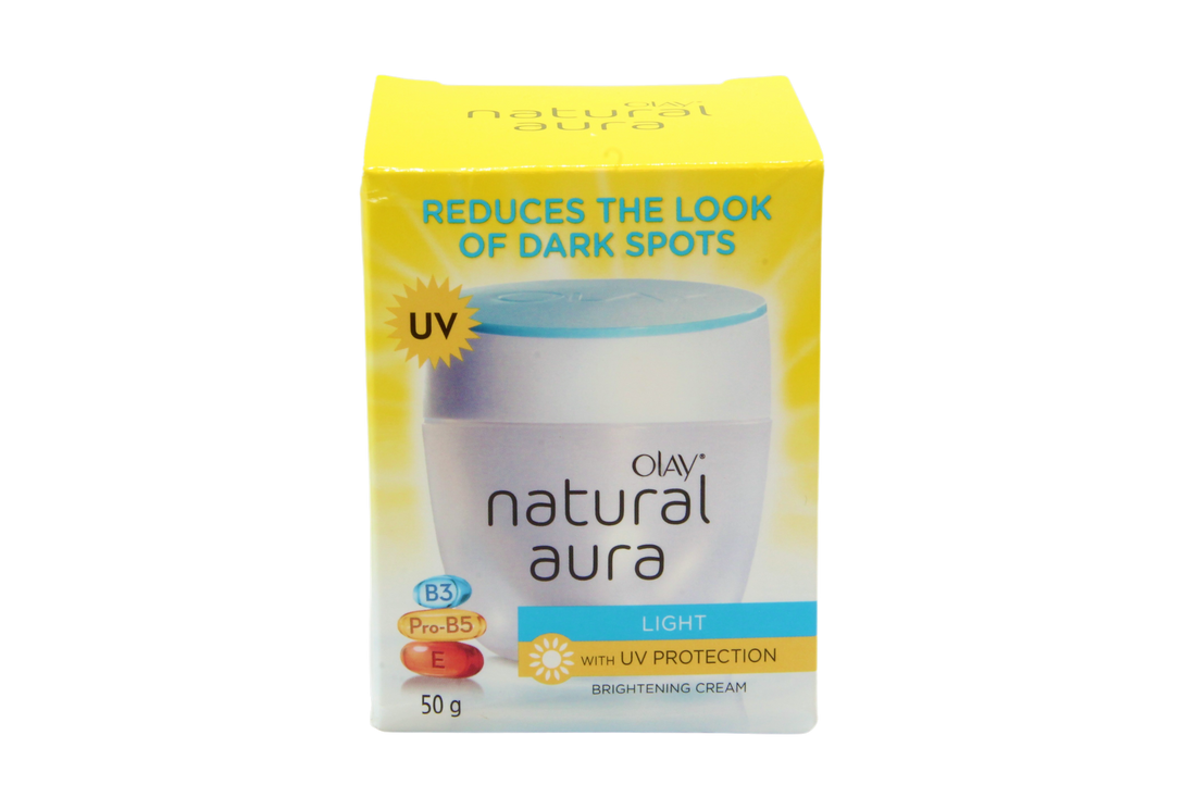 Crème de jour éclaircissante Olay Natural Aura avec protection UV, 50 grammes