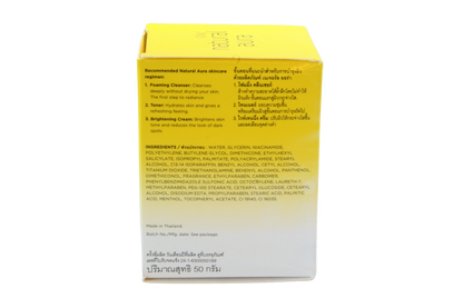 Crème de jour éclaircissante Olay Natural Aura avec protection UV, 50 grammes