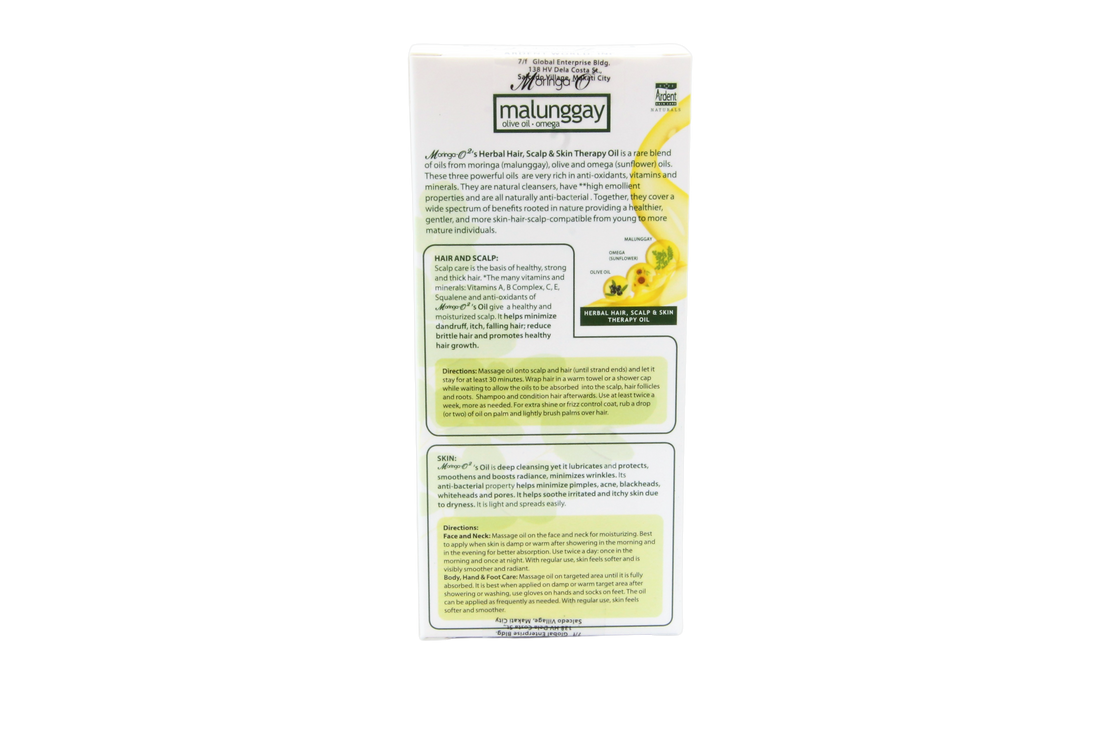 Huile capillaire thérapeutique aux herbes Moringa O2 55 ml