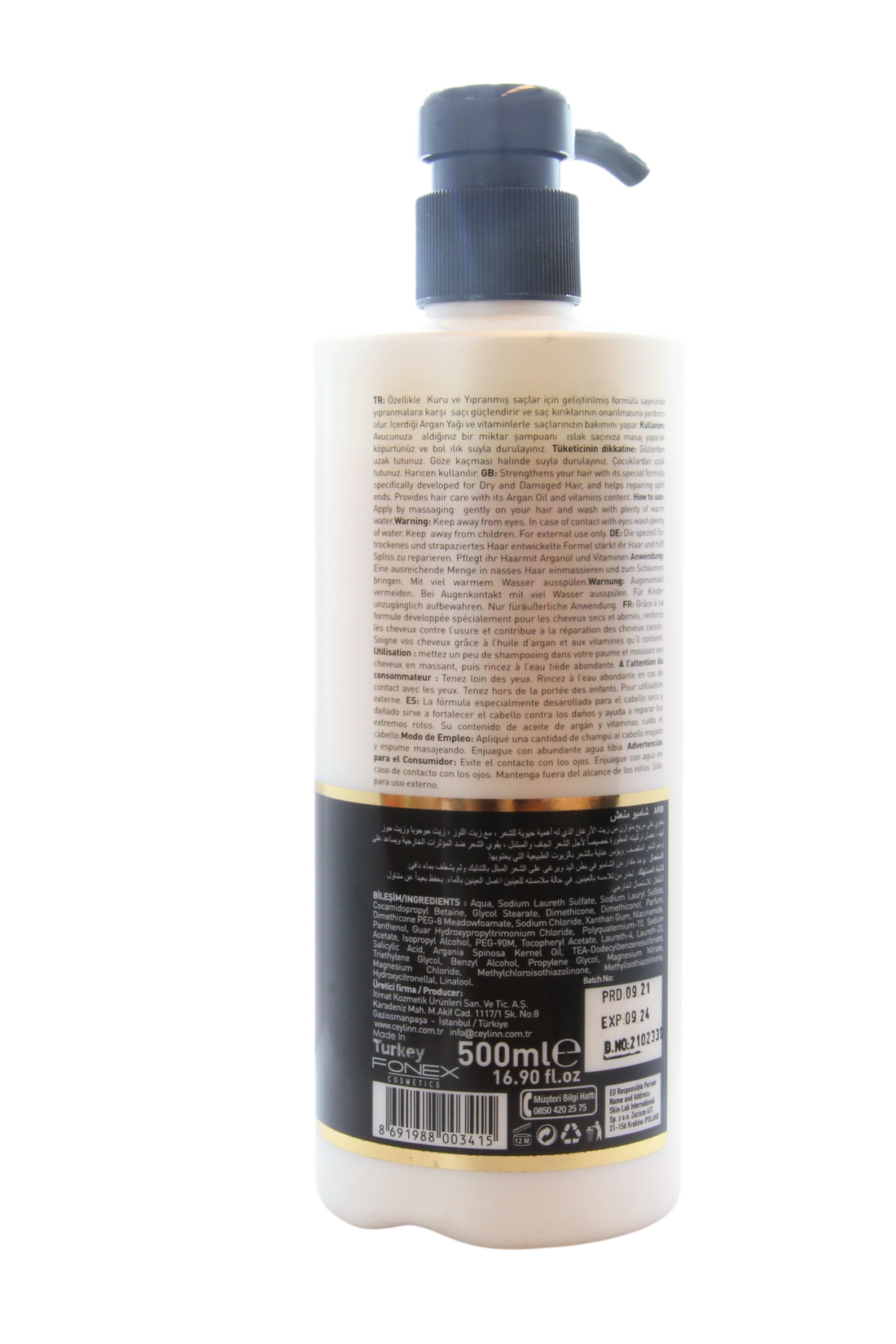 Shampoing Ceylinn Argan, Réparation et Force