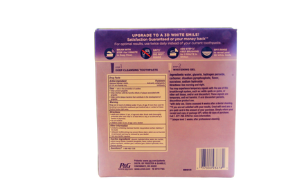 Crest Brilliance et Blanchiment 2 étapes, dentifrice + gel