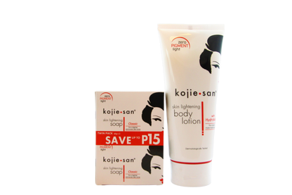 Kojie San Savon éclaircissant pour la peau et lotion pour le corps – 200 ml – Ensemble hydratant et hydratant – Aide à nettoyer, égaliser la teinte d&