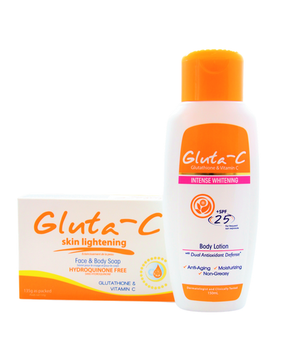 Gluta-C Skin Lightening Soap – 135 g – Verhelderende &amp;amp; Reinigende Zeep – Helpt Donkere Vlekken te verminderen, Egaliseert de Huidtint &amp;amp; Verfrist – Voor een Gladde, Stralende &amp;amp; Gezonde Huid