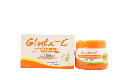 Gommage corporel éclaircissant intense Gluta-C 120 g + savon