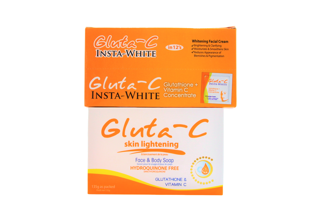 Crème visage Gluta C Insta-White 12 x 5 ml + savon