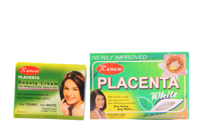 Renew Placenta Soap White + Placenta Beauty Cream