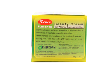 Crème de beauté Renew Placenta éclaircissante et anti-âge