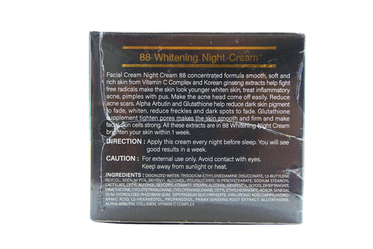 88 Total White Whitening nachtcrème 20 gram