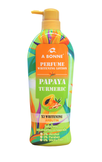 Lotion blanchissante au parfum Bonné Papaye et Curcuma 500 ml