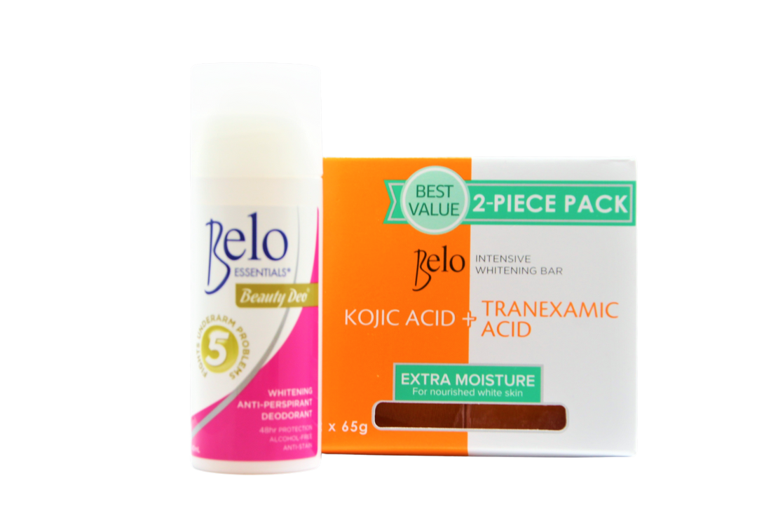 Belo Discount package Savon hydratant 2 x 65 grammes et déodorant beauté