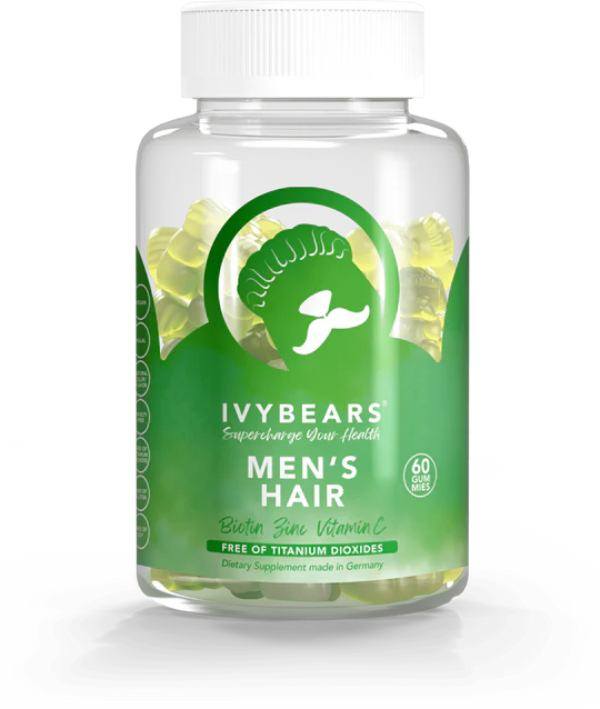 Vitamines capillaires Ivybears pour hommes. Améliorez votre santé !