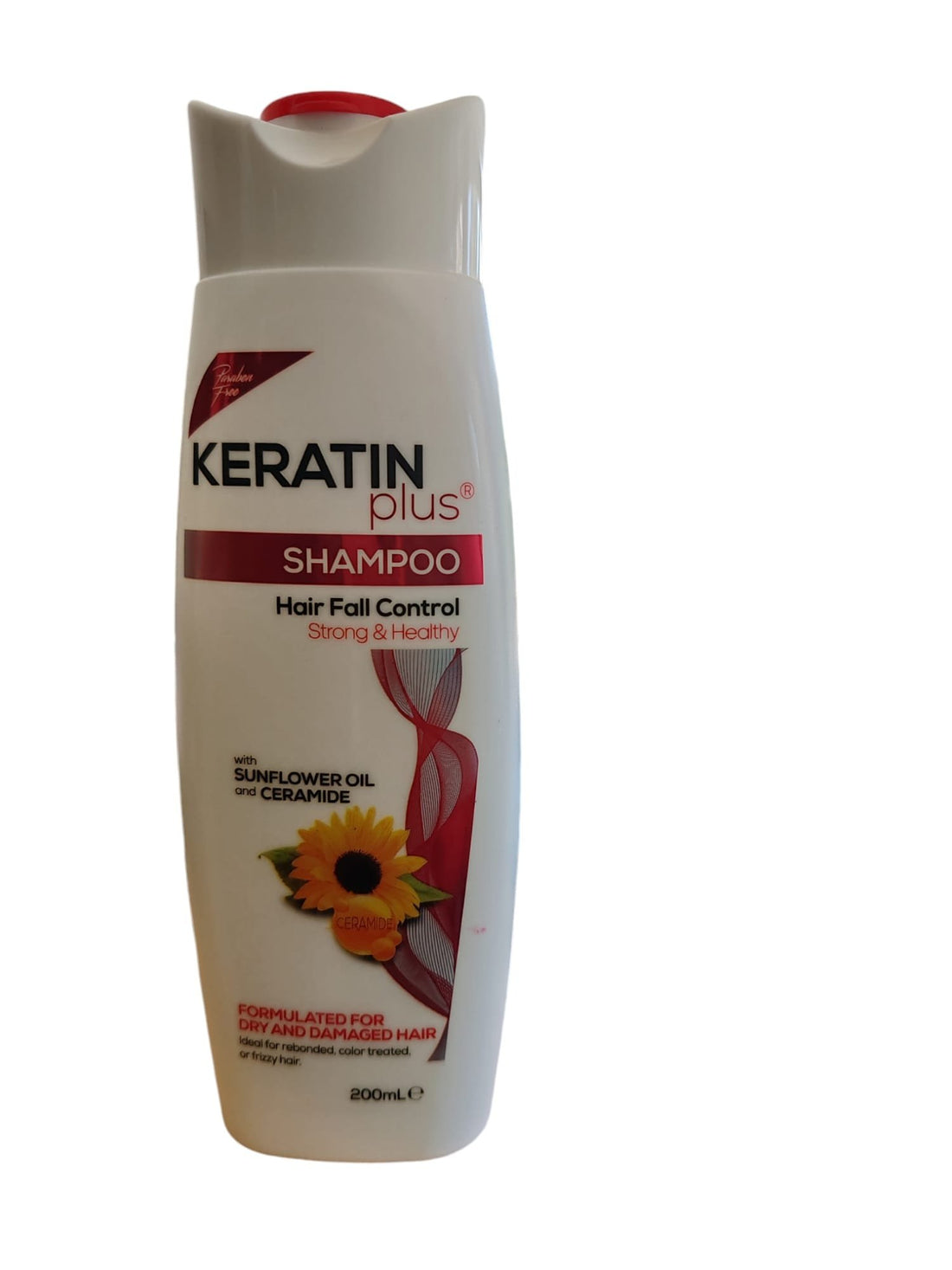 Shampooing Keratin Plus contre la chute des cheveux 200 ml avec 2 traitements Keratin Plus GRATUITS