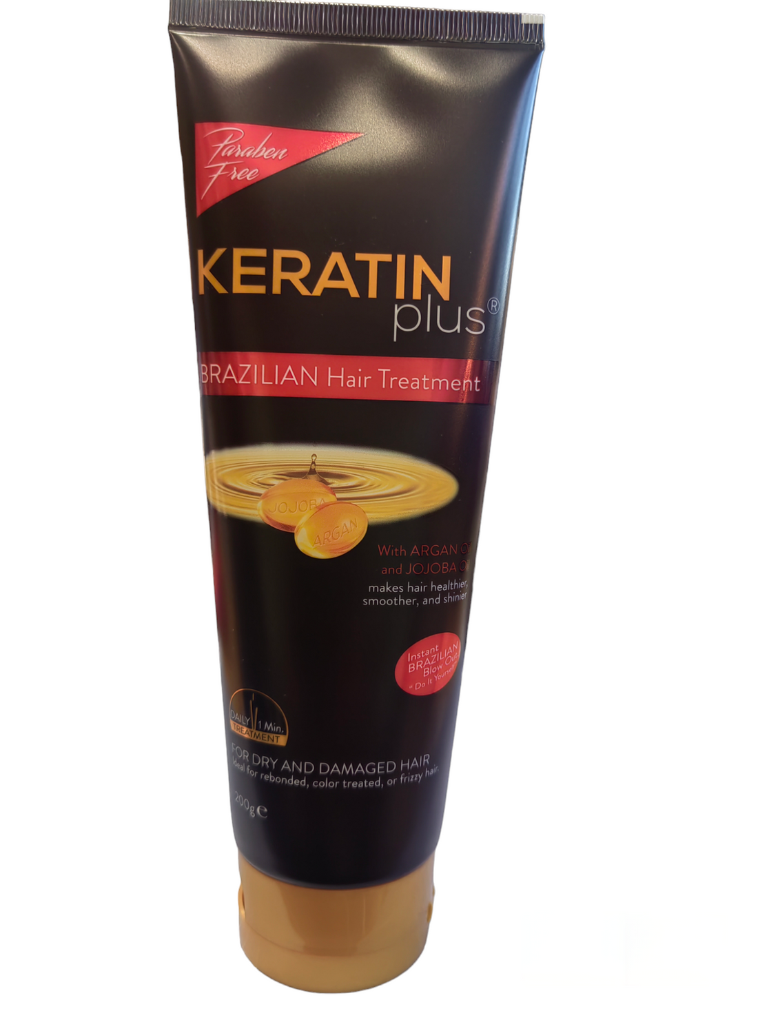 Traitement capillaire brésilien intense Keratin Plus, 200 grammes