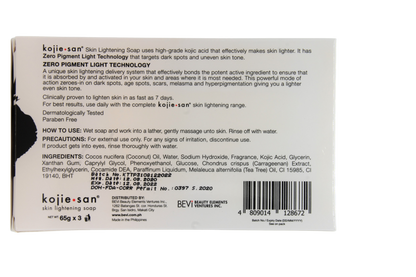 Savon éclaircissant pour la peau Kojie San 5 + 1 gratuit 135 grammes