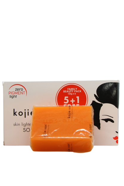 Savon éclaircissant pour la peau Kojie San 5 + 1 gratuit 135 grammes