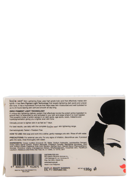 Savon éclaircissant pour la peau Kojie San 1 x 135 grammes
