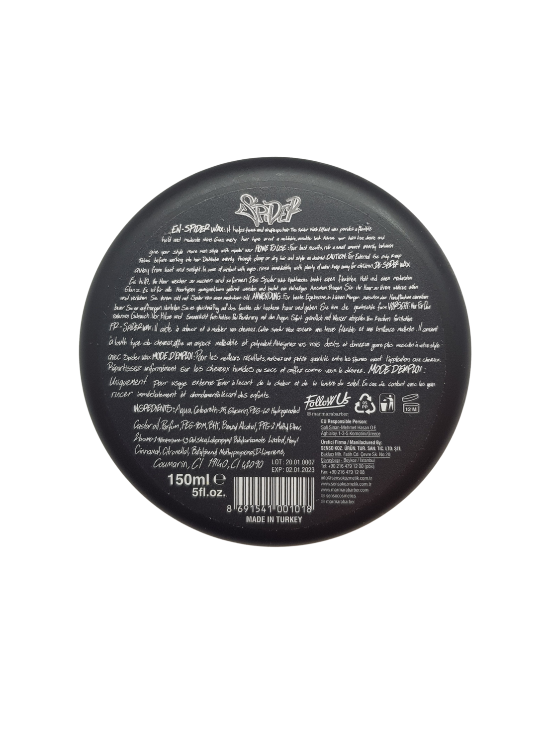 Cire Barber Spider, 150 ml