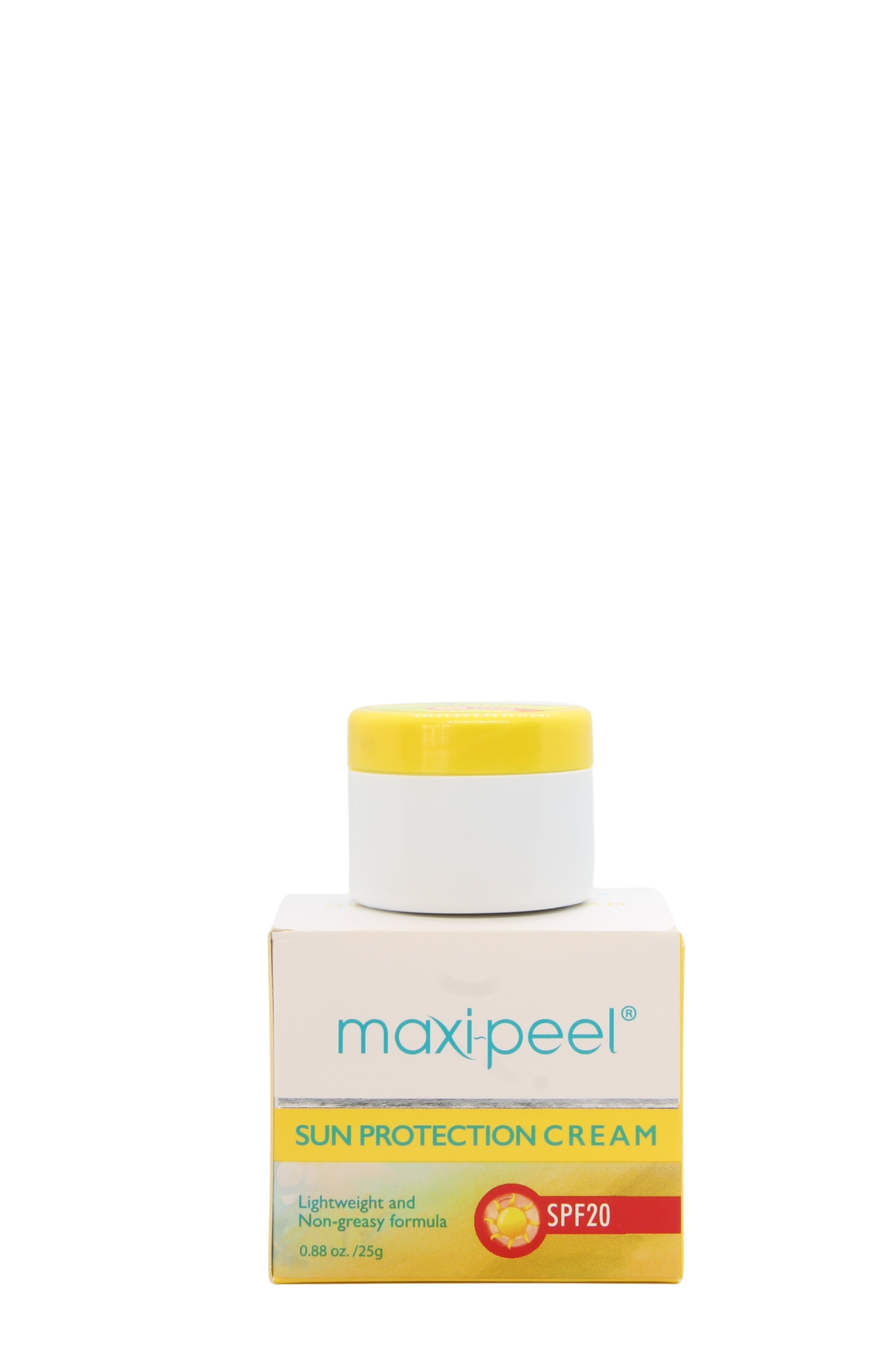 Maxi Peel zonnebrandcrème SPF20, 25gr