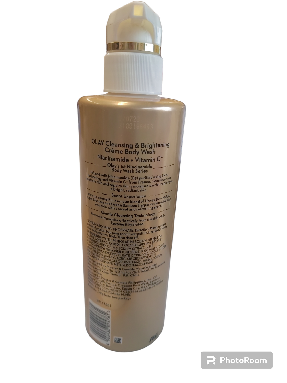Gel douche crème à la vitamine C Olay Bodyscience B3+