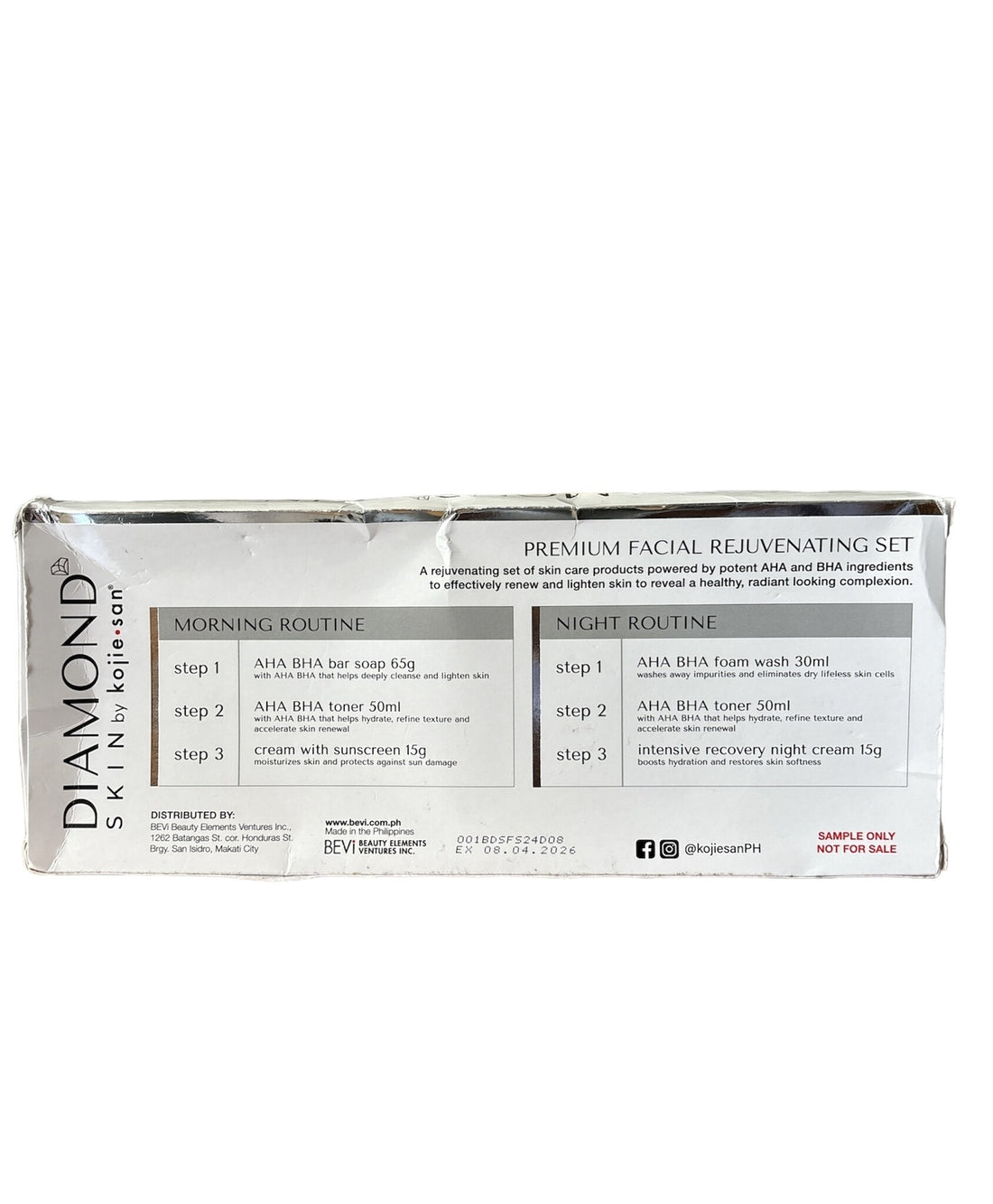 Coffret rajeunissant visage Kojie San Diamond Skin Premium NOUVEAU 
