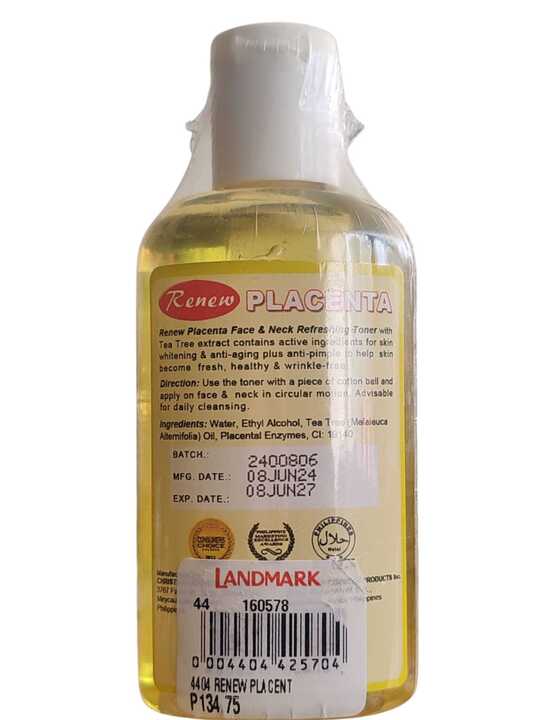 Renew Placenta Face &amp; Neck Refreshing Toner – 100ml