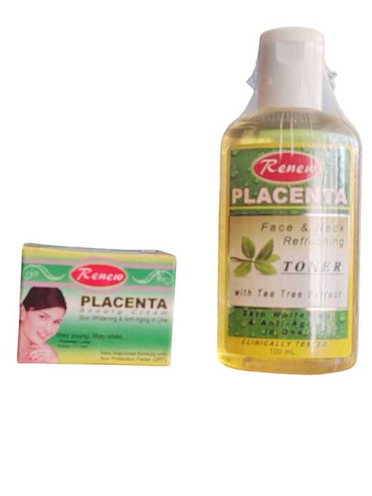 Renew Placenta Face &amp; Neck Refreshing Toner – 100ml + Renew Placenta skin whitening cream