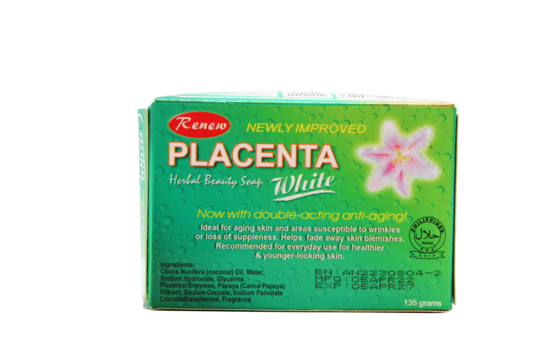 Renew Placenta White Savon éclaircissant et anti-âge pour la peau