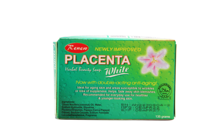 Renew Placenta White Savon éclaircissant et anti-âge pour la peau