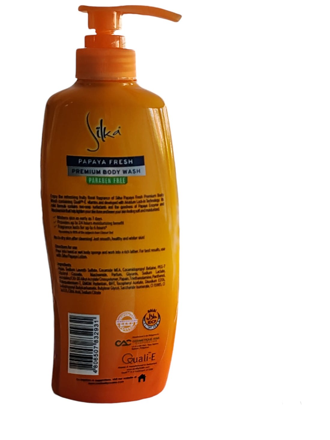 Silka huidverlichtende body wash papaja 500 ml