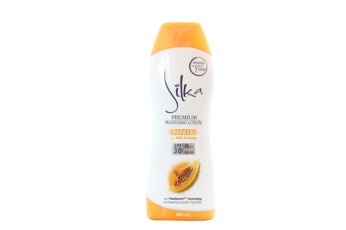 Silka Premium Lotion Corps Éclaircissante Papaye avec SPF 30