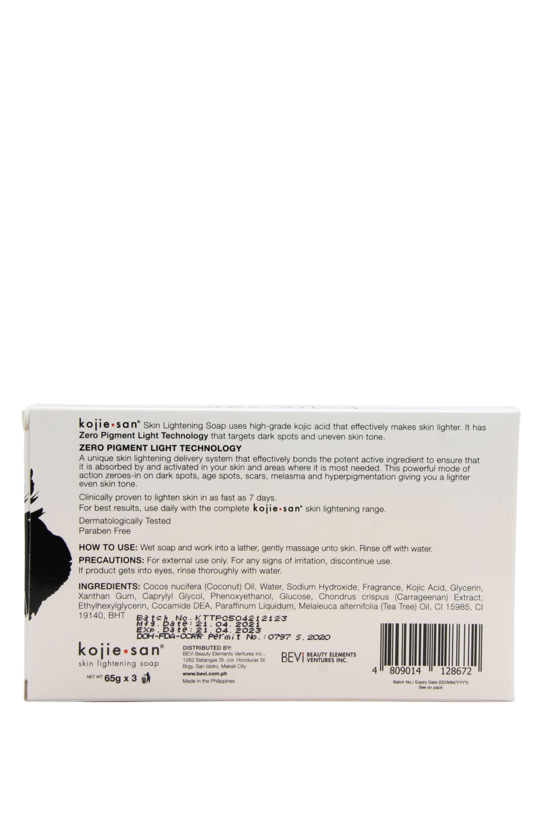 Savon éclaircissant Kojie San 3x 65 grammes