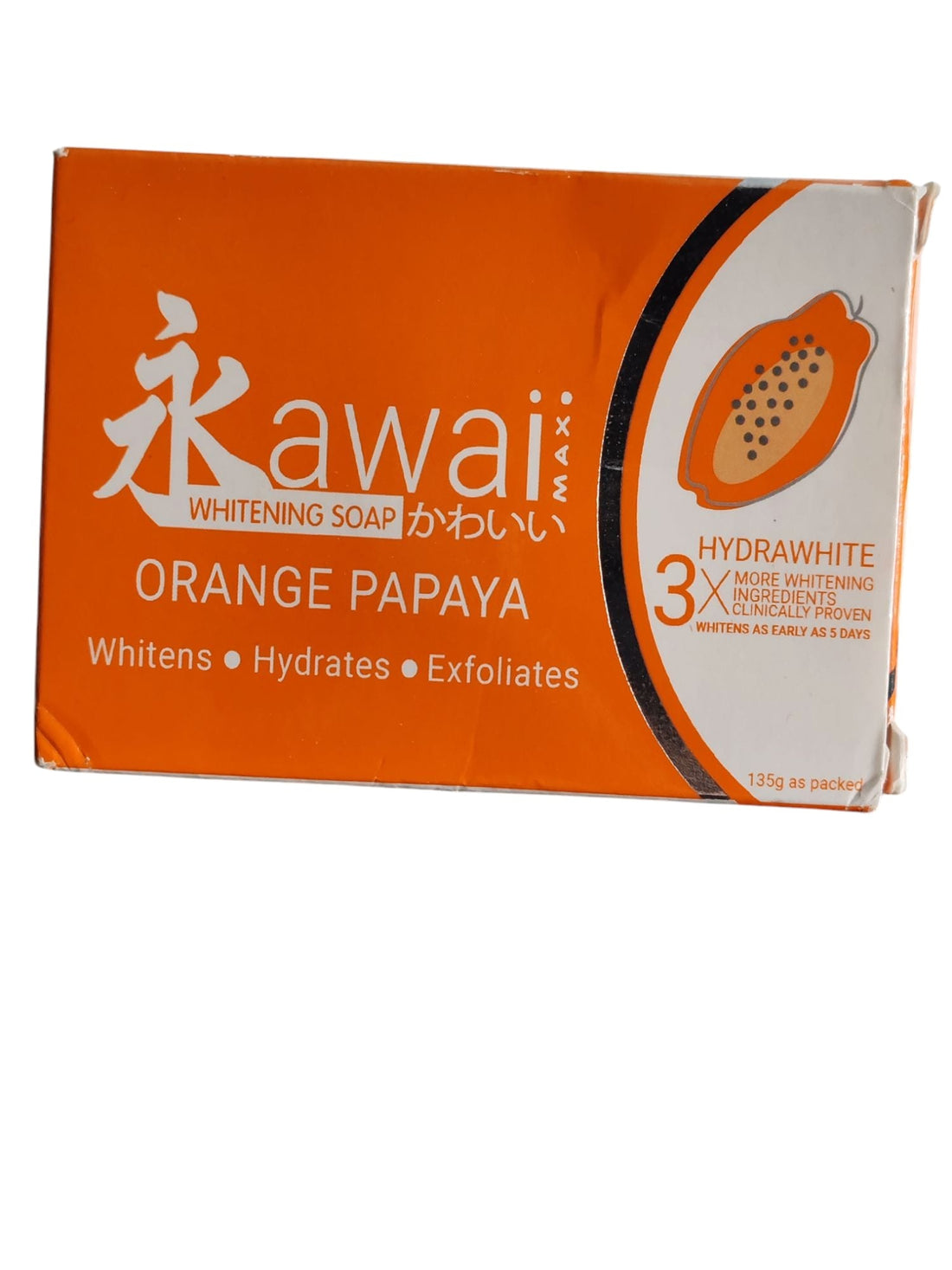 Savon blanchissant Kawaii Orange Papaye 135 grammes